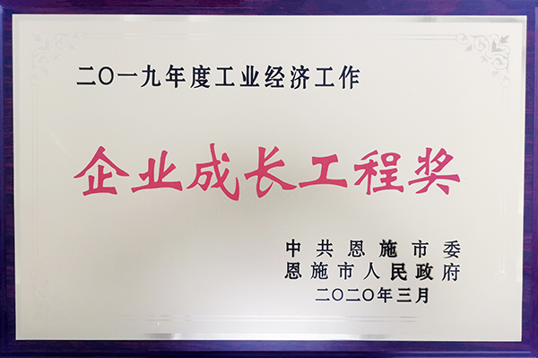 企業(yè)成長工程獎(jiǎng)
